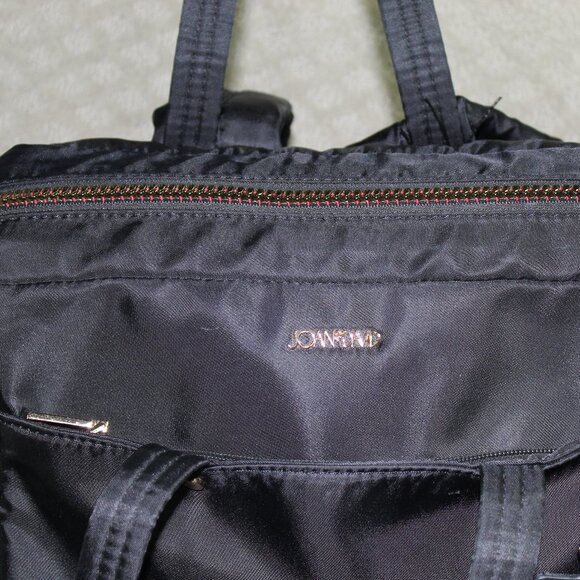 Joan & David Black Nylon Laptop Travel Backpack Bag EUC - Picture 2 of 15